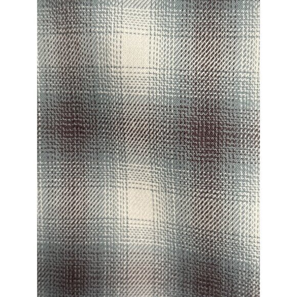 John Varvatos USA Shirt Size XXL Blue Gray Plaid L/S Button Down 100% Cotton - Picture 7 of 11